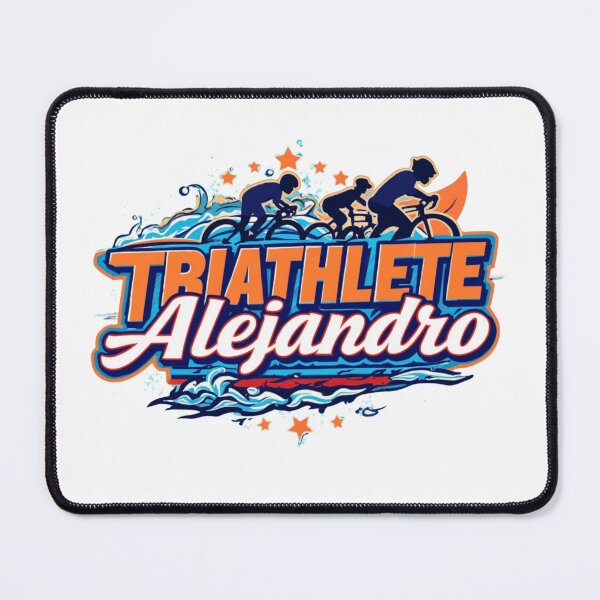 Item preview, Dynamic Triathlete Alejandro - Swim, Bike, Run designed and sold by Triathlongram.