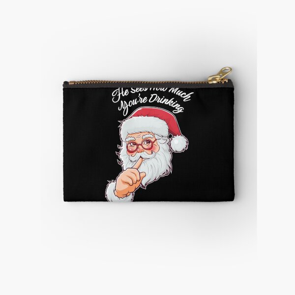 Item preview, He Sees How Much You’re Drinking Funny Santa Claus  designed and sold by The Junto Shop.