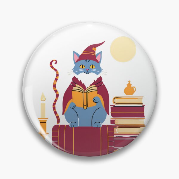 Item preview, The Red Magical Cat Wizard  designed and sold by MarCreativArt.