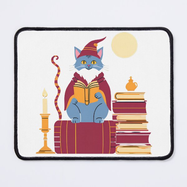 Item preview, The Red Magical Cat Wizard designed and sold by MarCreativArt.
