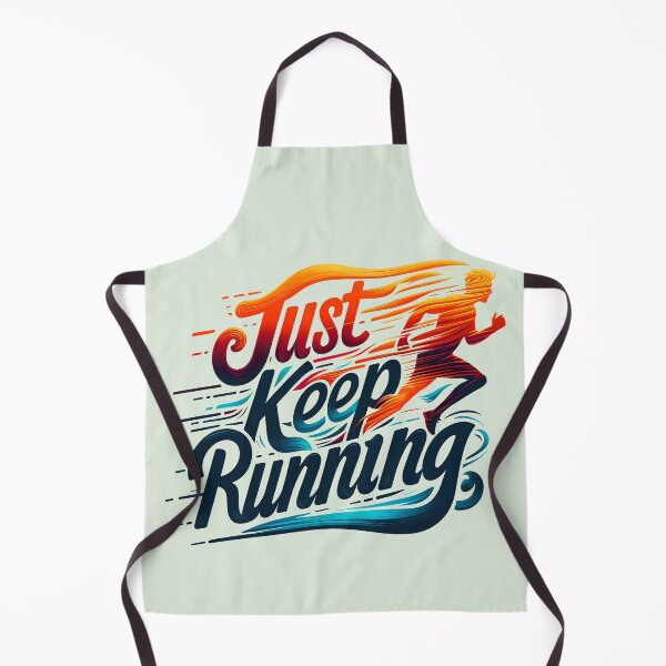 Item preview, Just Keep Running, typography designed and sold by maxmaj.