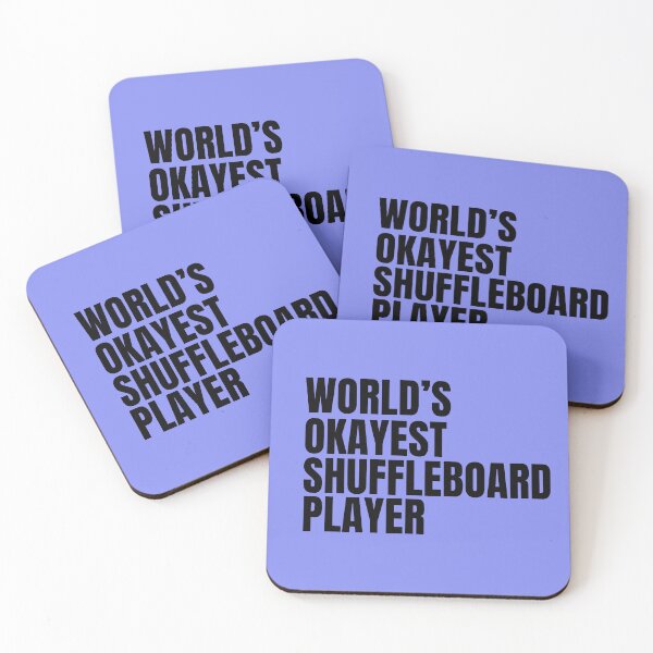 Item preview, World's Okayest Shuffleboard Player - Black designed and sold by Cutsandsparks.