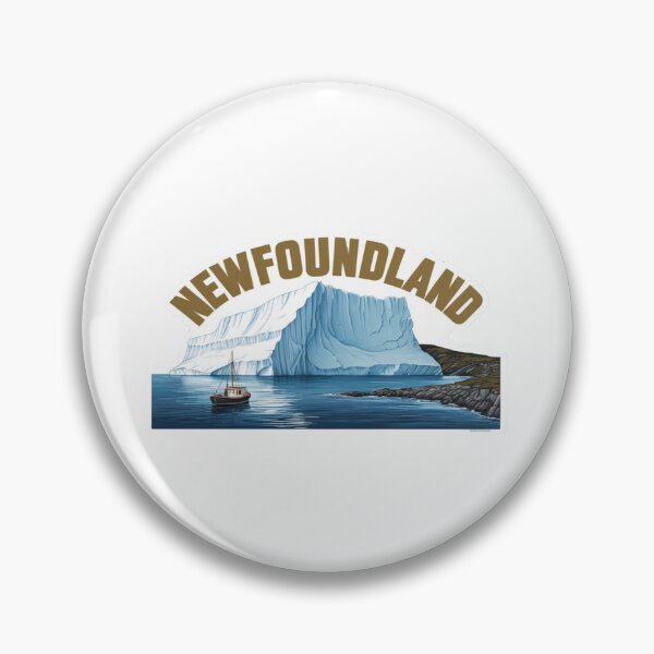 Aperçu de l'œuvre "Iceberg and Boat in Newfoundland - Scenic Nature Design" créée et vendue par rfudge.