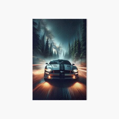 Artikel-Vorschau von Lichtspuren im Wald mit Mustang., designt und verkauft von PistonRing.