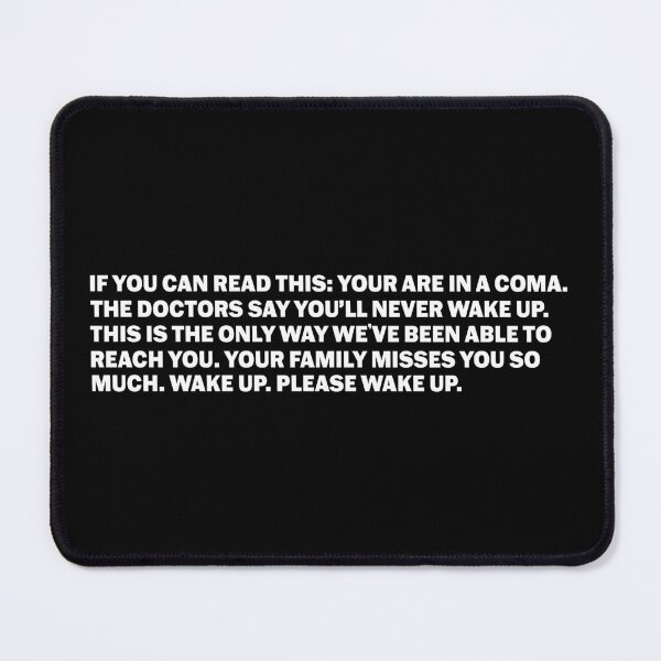 Item preview, you are in a coma please wake up funny bumper designed and sold by Jaxym.