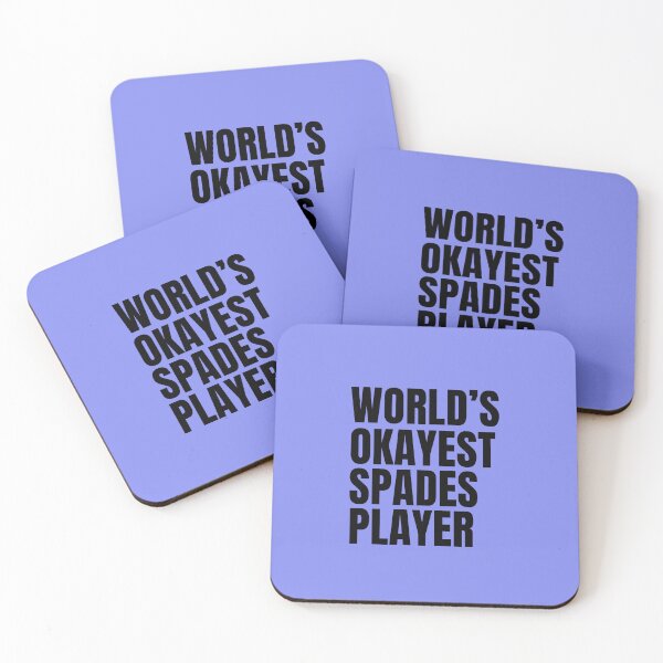 Item preview, World's Okayest Spades Player - Black designed and sold by Cutsandsparks.