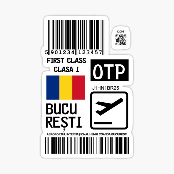 Item preview, Bucharest Henri Coandă International Airport designed and sold by Travellerz.