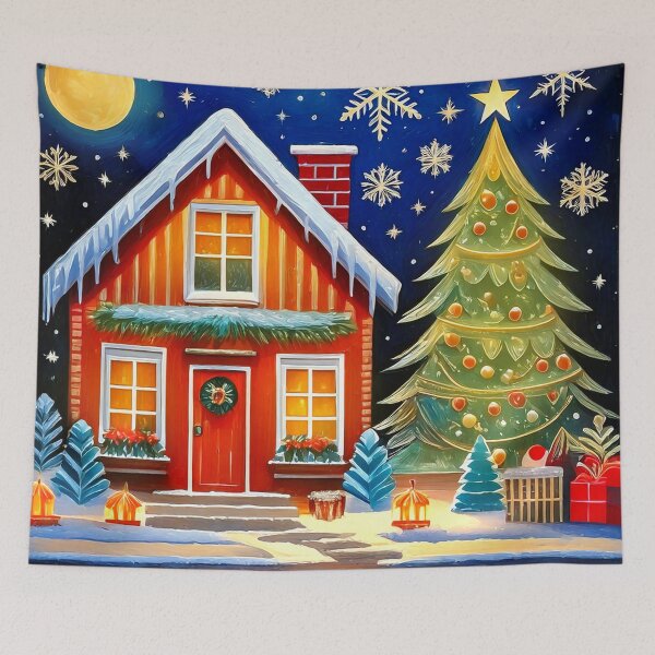 Item preview, Christmas House designed and sold by ArtFactoryAI.