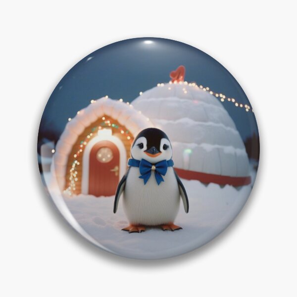 Item preview,  Christmas Series: Adorable Little Penguin Illustration designed and sold by hjian8219.