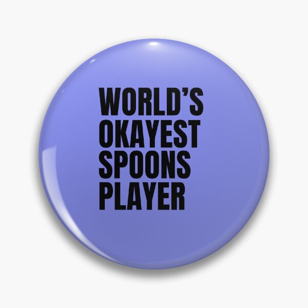Item preview, World's Okayest Spoons Player - Black designed and sold by Cutsandsparks.