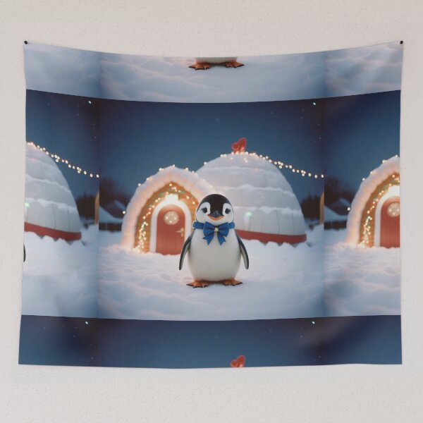 Item preview,  Christmas Series: Adorable Little Penguin Illustration designed and sold by hjian8219.