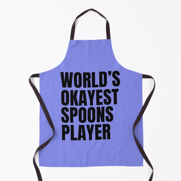 Item preview, World's Okayest Spoons Player - Black designed and sold by Cutsandsparks.