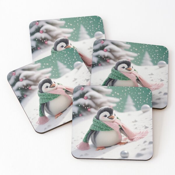 Item preview,  Christmas Series: Adorable Little Penguin Illustration designed and sold by hjian8219.