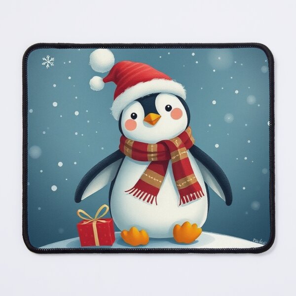 Item preview, Christmas Series: Adorable Little Penguin Illustration designed and sold by hjian8219.