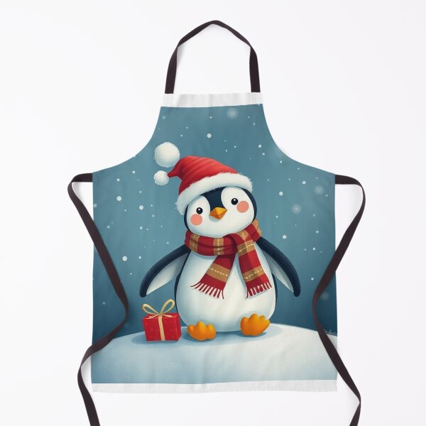 Item preview, Christmas Series: Adorable Little Penguin Illustration designed and sold by hjian8219.