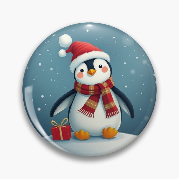 Item preview,  Christmas Series: Adorable Little Penguin Illustration designed and sold by hjian8219.