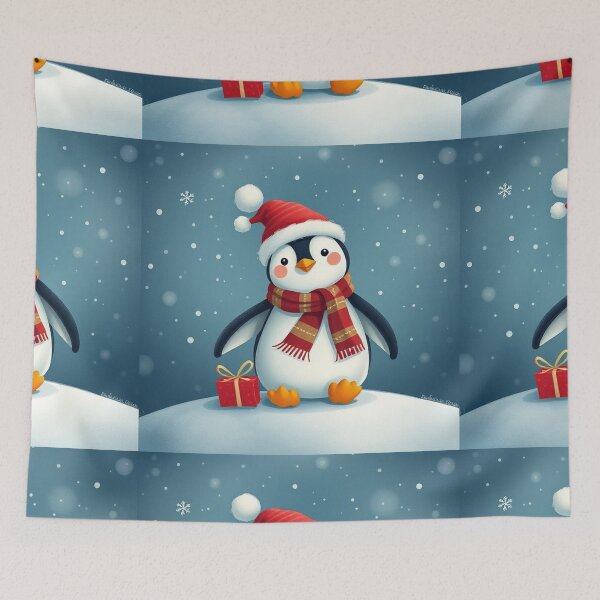 Item preview,  Christmas Series: Adorable Little Penguin Illustration designed and sold by hjian8219.