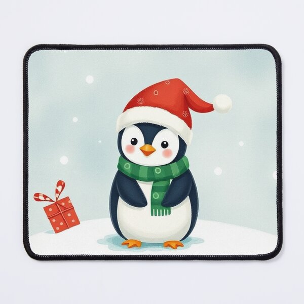 Item preview, Christmas Series: Adorable Little Penguin Illustration designed and sold by hjian8219.