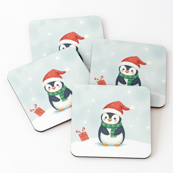 Item preview,  Christmas Series: Adorable Little Penguin Illustration designed and sold by hjian8219.