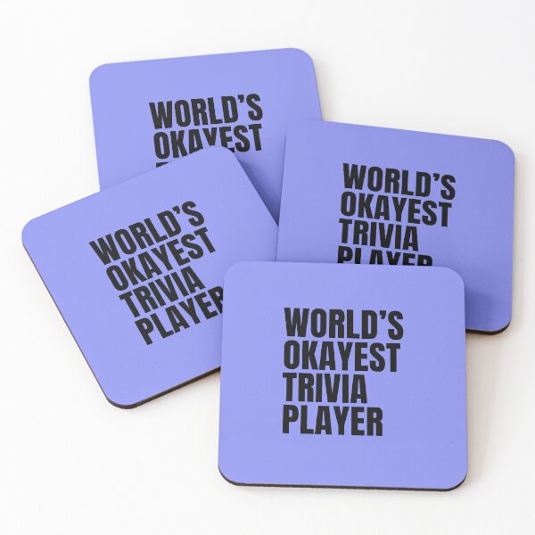 Item preview, World's Okayest Trivia Player - Black designed and sold by Cutsandsparks.