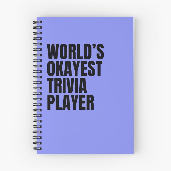 Item preview, World's Okayest Trivia Player - Black designed and sold by Cutsandsparks.