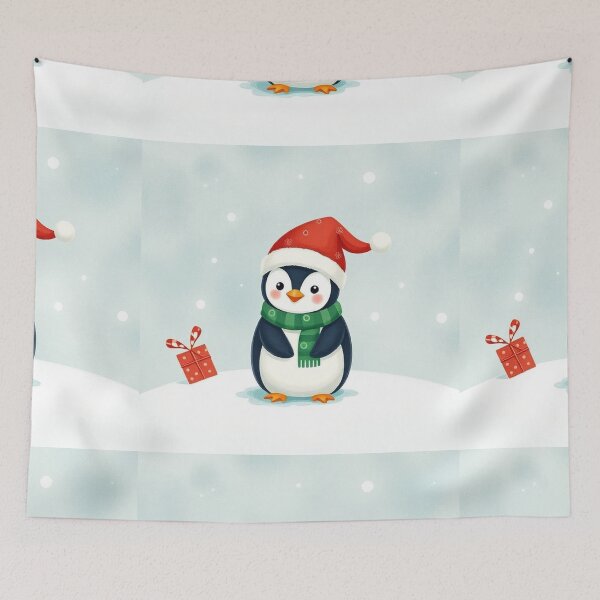 Item preview,  Christmas Series: Adorable Little Penguin Illustration designed and sold by hjian8219.