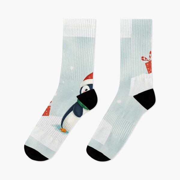 Item preview,  Christmas Series: Adorable Little Penguin Illustration designed and sold by hjian8219.