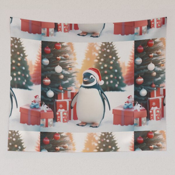 Item preview,  Christmas Series: Adorable Little Penguin Illustration designed and sold by hjian8219.
