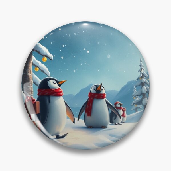 Item preview,  Christmas Series: Adorable Little Penguin Illustration designed and sold by hjian8219.