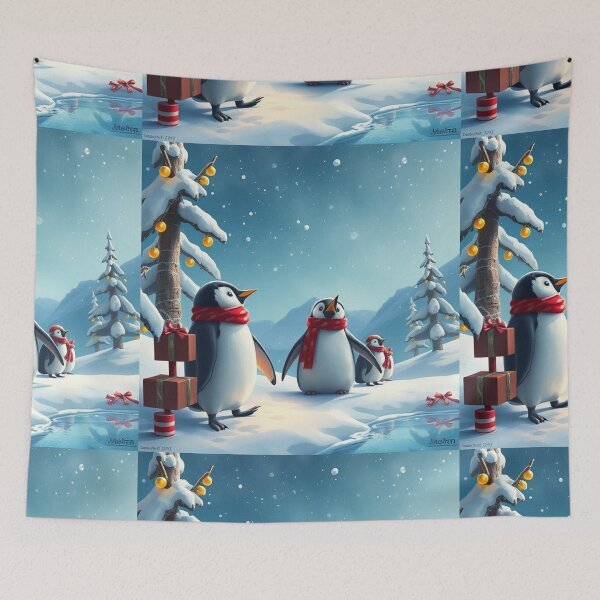 Item preview,  Christmas Series: Adorable Little Penguin Illustration designed and sold by hjian8219.