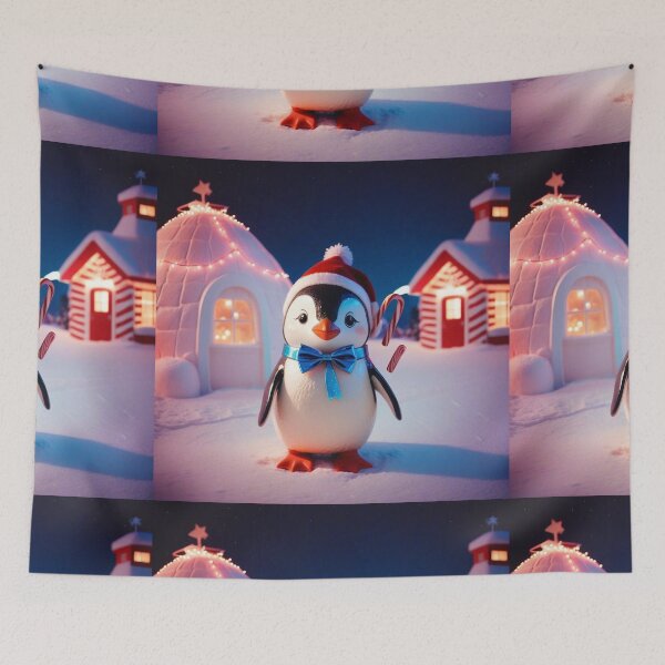 Item preview,  Christmas Series: Adorable Little Penguin Illustration designed and sold by hjian8219.
