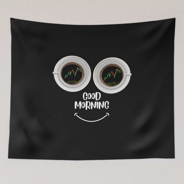 Item preview, Good morning coffee, Stock Market Gift, Chart pattern,Day Trading, Stock Trader,  Funny Gift for a man who has everything designed and sold by TradingTeesKids.