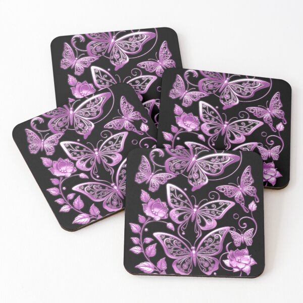 Item preview, Ornate Pink Butterflies designed and sold by Exodoi.