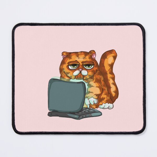 Item preview, Computer says, meow! designed and sold by Whimsy Pose Illustrations.