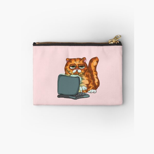 Item preview, Computer says, meow! designed and sold by Whimsy Pose Illustrations.