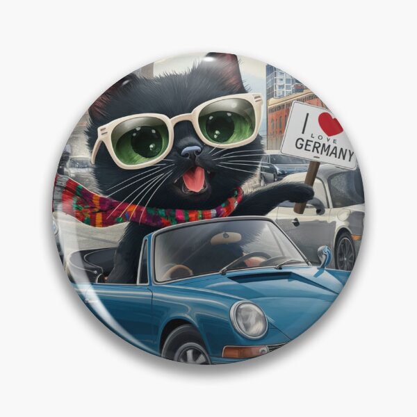 Item preview, Cat on tour - I love Germany! - Hamburg designed and sold by lavka-xd.