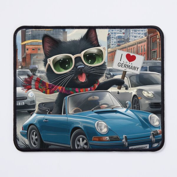 Item preview, Cat on tour - I love Germany! - Hamburg designed and sold by lavka-xd.