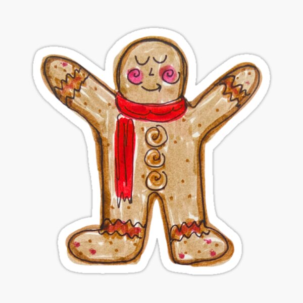 Item preview, Happy Gingerbread Man designed and sold by livebrave3.
