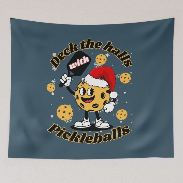Item preview, Deck the Halls with Pickleballs designed and sold by Meandmyshop.