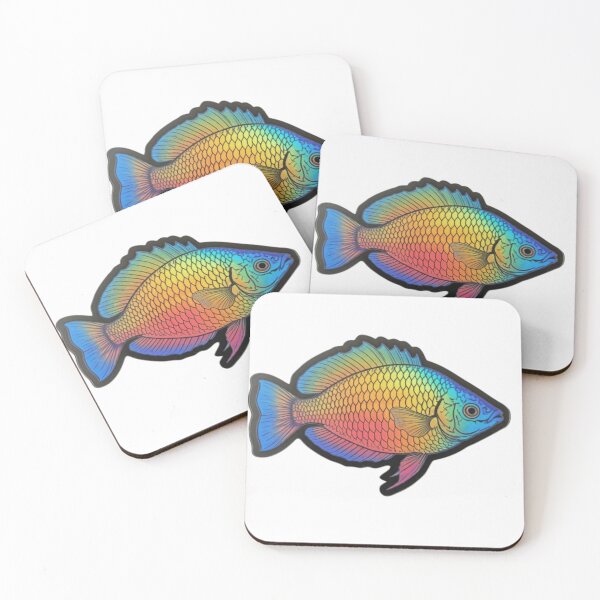 Item preview, rainbow fish designed and sold by StickersRyous.