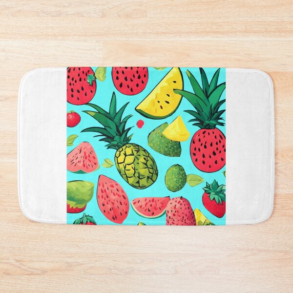 Item preview, Bright and Bold Cartoon Fruit: Watermelons, Pineapples, Strawberries designed and sold by Jasava Shop.