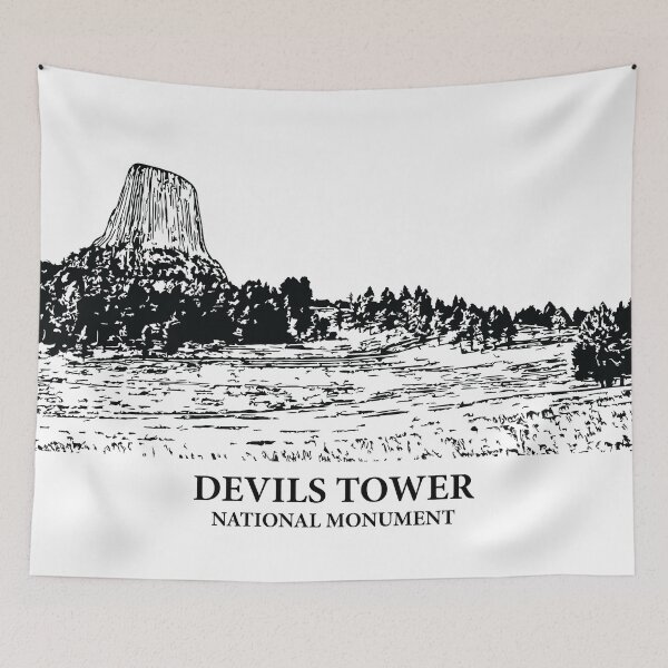 Item preview, Devils Tower National Monument designed and sold by Lakeric Cityscapes.