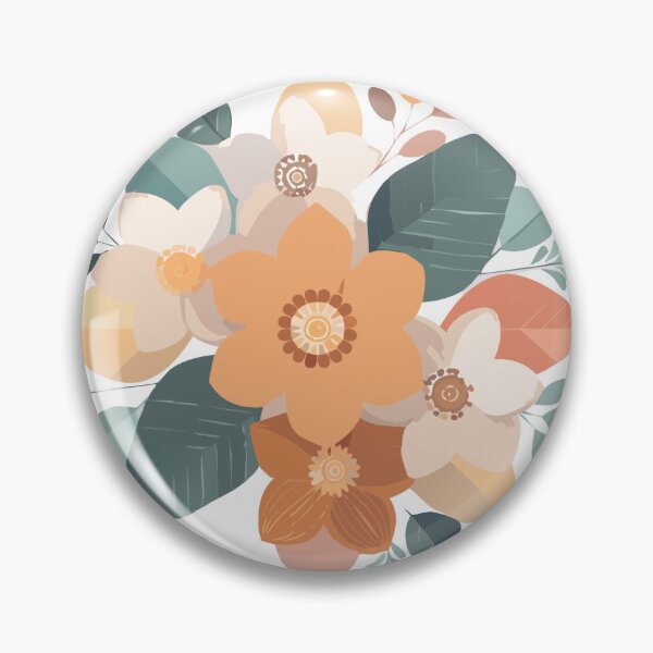 Item preview, Geometric Neutral Floral Bouquet Design 01 designed and sold by LulaLinhDesigns.