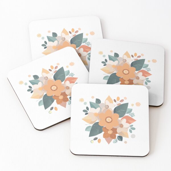 Item preview, Geometric Neutral Floral Bouquet Design 01 designed and sold by LulaLinhDesigns.