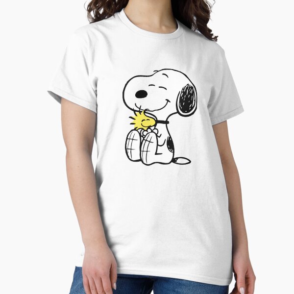 Vista previa del artículo con la obra «Perro y pájaro amarillo abrazándose», diseñado y vendido por sweetxnostalgia.