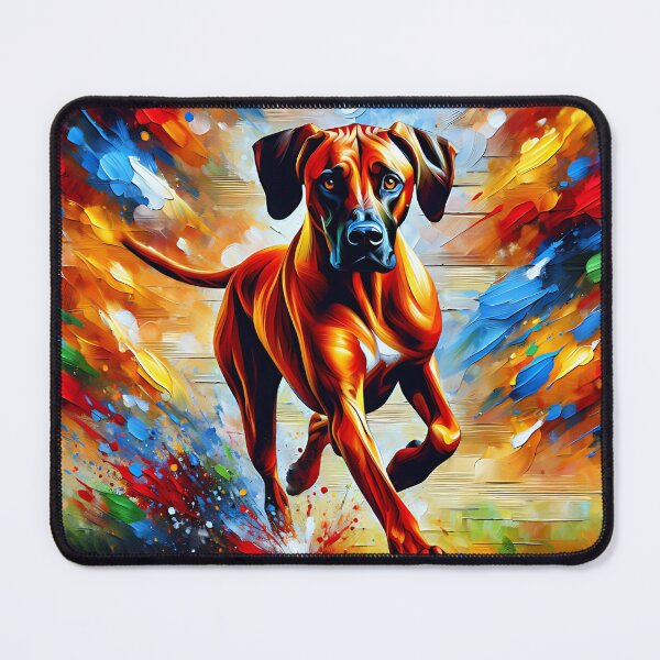 Item preview, Rhodesian Ridgeback Dog Portrait Acrylic Art Print Pet Portrait Gifts for Dog Lovers designed and sold by Puppy Puzzles Plus.