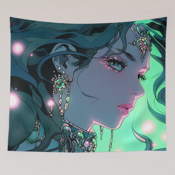 Item preview, Mystic Fantasy Jewels Anime Girl designed and sold by bubblegoth.