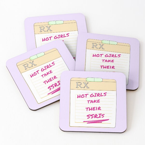 Item preview, Hot Girls Take Their SSRIs designed and sold by thegirlyshoppe.