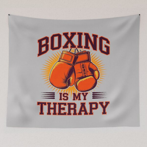 Item preview, Boxing Is My Therapy Sports Quote designed and sold by TheArtOfPat.