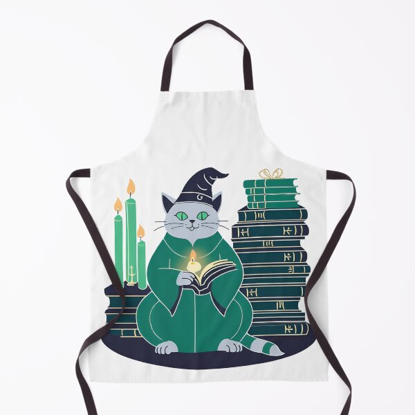 Item preview, The Green Magical Cat Wizard  designed and sold by MarCreativArt.